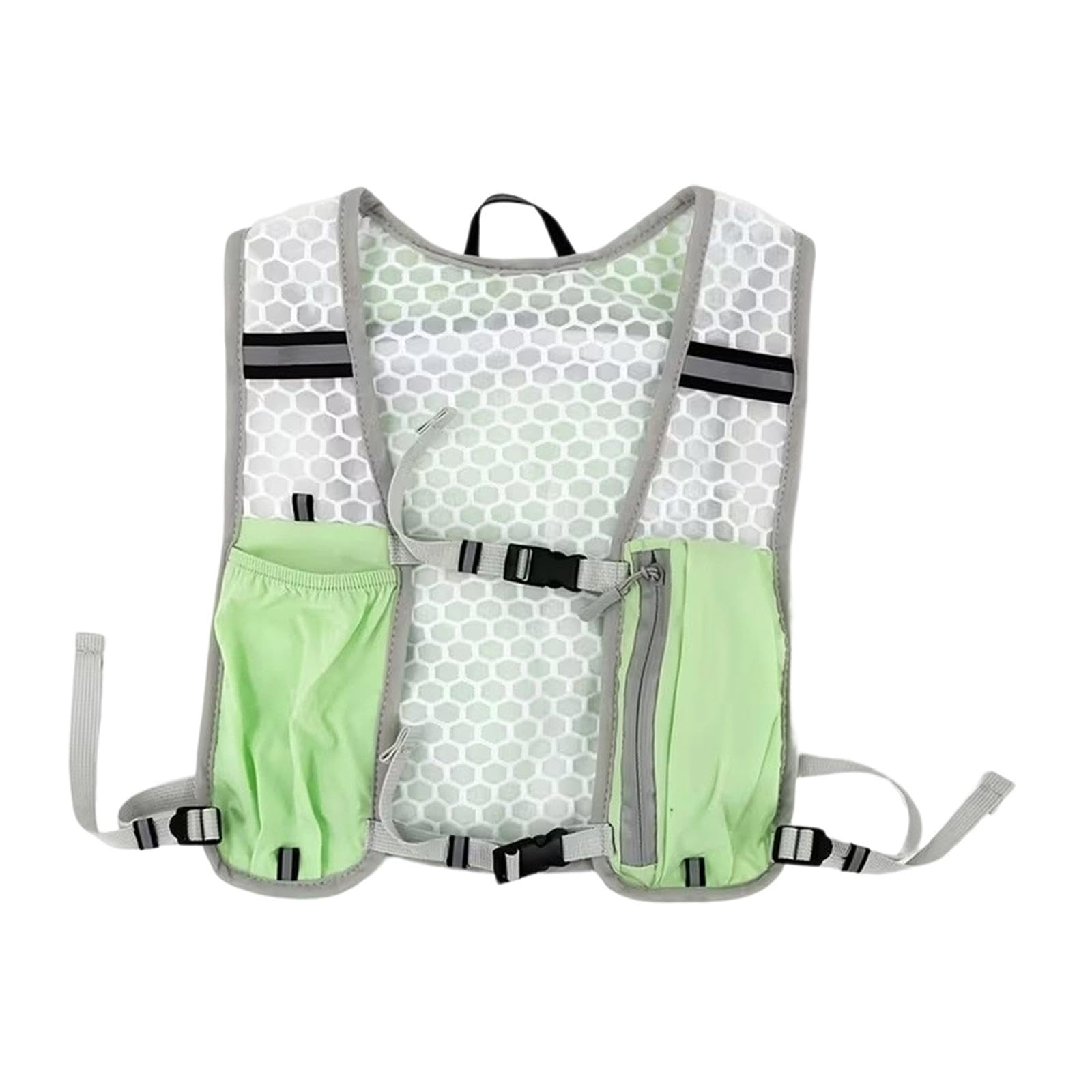 CALANDIS Running Vest Mesh Comfortable Multiple Pockets Breathable Hydration Backpack Green | Hydration Packs | Hiking Backpacks | Camping & Hiking | Outdoor Sports | Sporting Goods-image-9