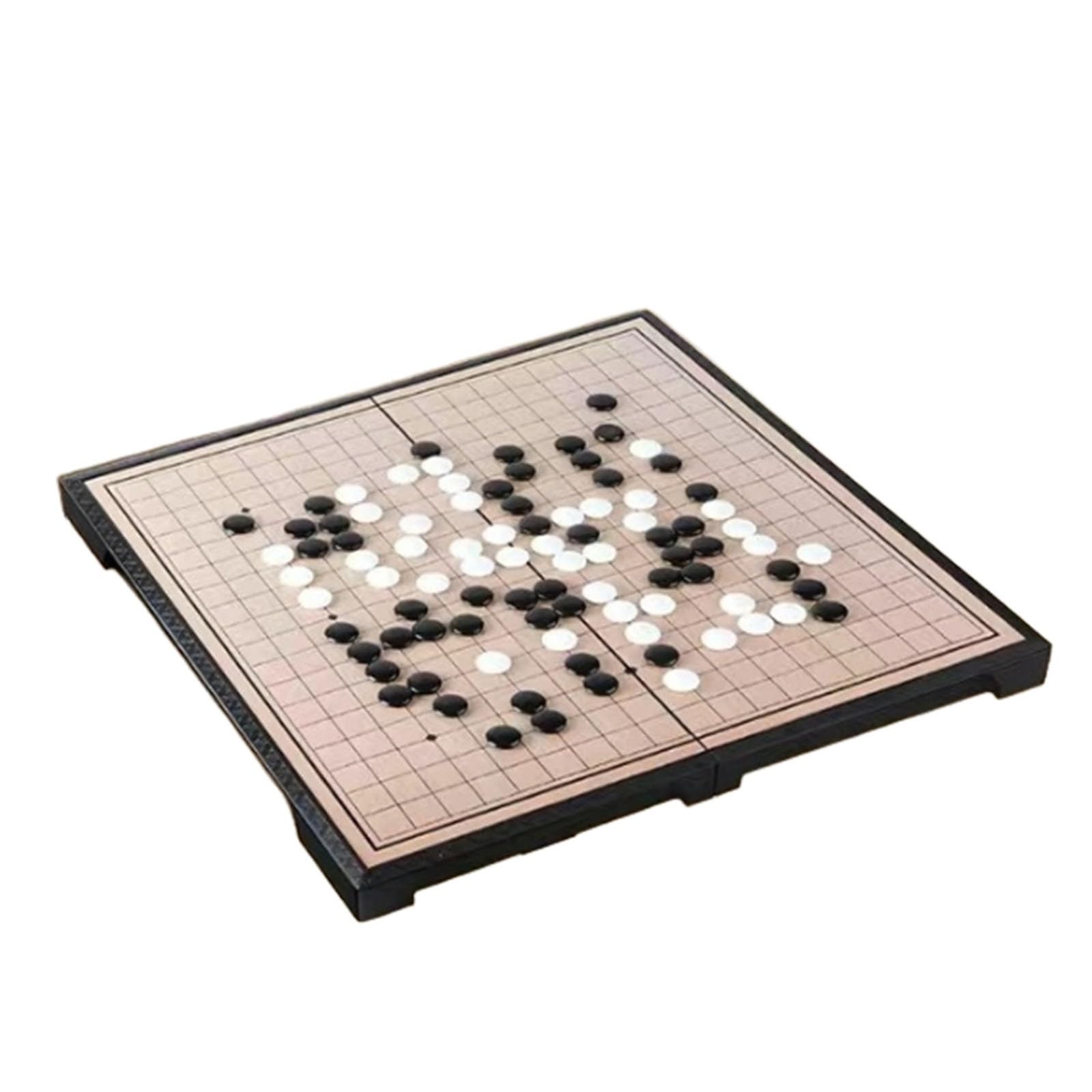 Grand Jeu de Go magnétique avec Pierres convexes Simples, Plateau de Voyage Pliable et Portable(Go,d)