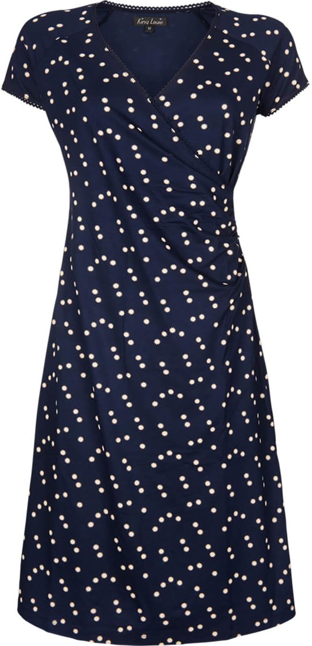 King Louie Robe Cross Star Dark Navy 02186