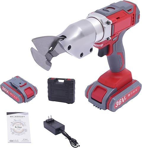 Tijeras eléctricas de metal, tijeras de metal inalámbricas de 36 V, cabezal giratorio de velocidad, corte de metal eléctrico para cortar hojas de