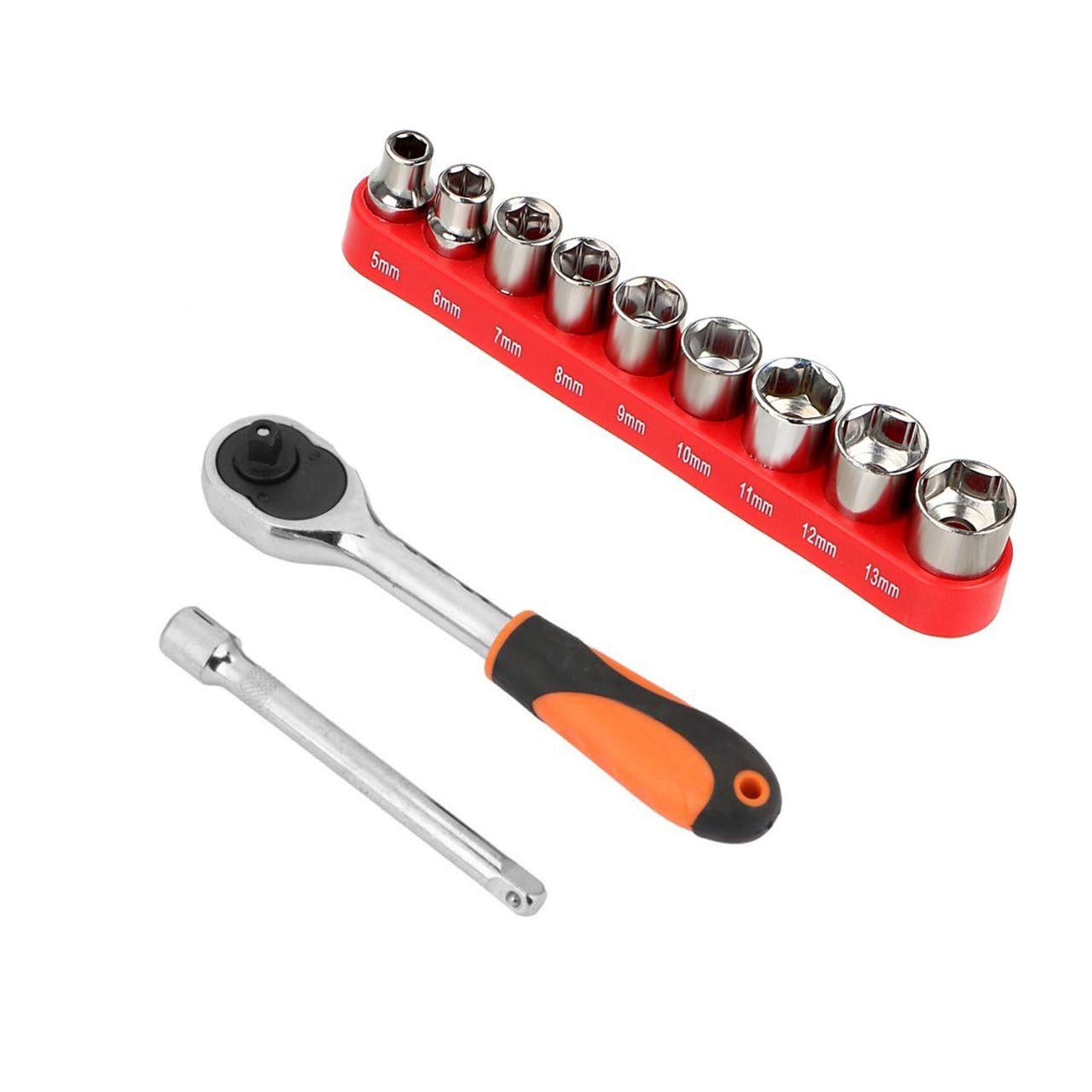 SOLDOUT™ Professional Hand Tools, Set of Combination Wrench Spanner Tool, 5mm-13mm (Pack of 11)