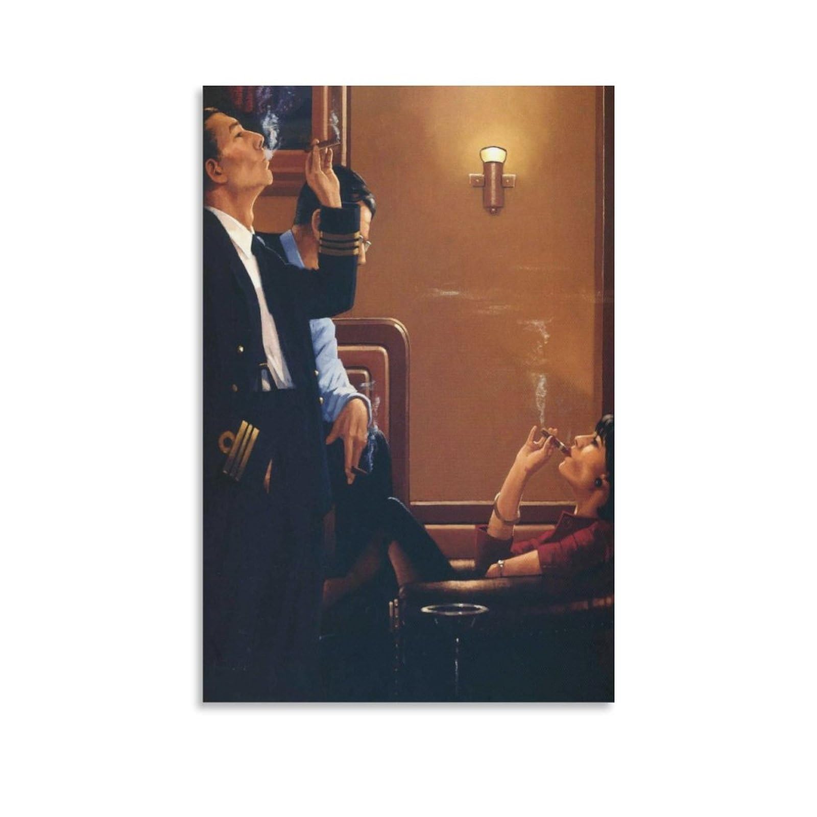 The Cigar Divan by jack_vettriano Wall Art Prints Poster Poster Cool Artworks Painting Wall Art Canvas Prints Hanging Picture Posters 12x18inch(30x45cm)