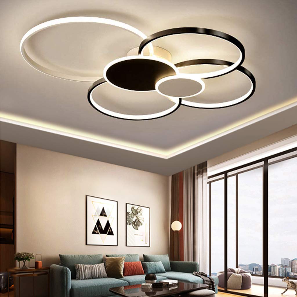 Gouden moderne plafondlamp 5-delig 6-delig | Solara – De Lampfabriek