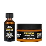 Live Bearded: Beard Oil and Beard Butter Grooming Kit - Tombstone - All-Natural Ingredients with Shea Butter, Argan Oil, Jojoba Oil and More - Beard Growth Support - Made in the USA
