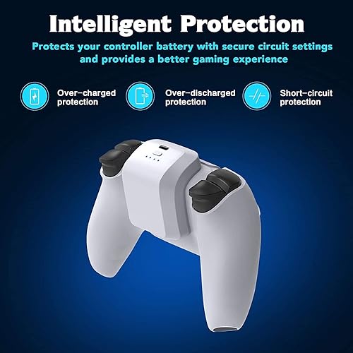 Miniatura 3 de Diyeeni for PS5 Controller Battery Pack 1500mAh Fast Charging LED Indicator USB Type C with 10 Hours Playtime, Smart Protection, Easy to Use