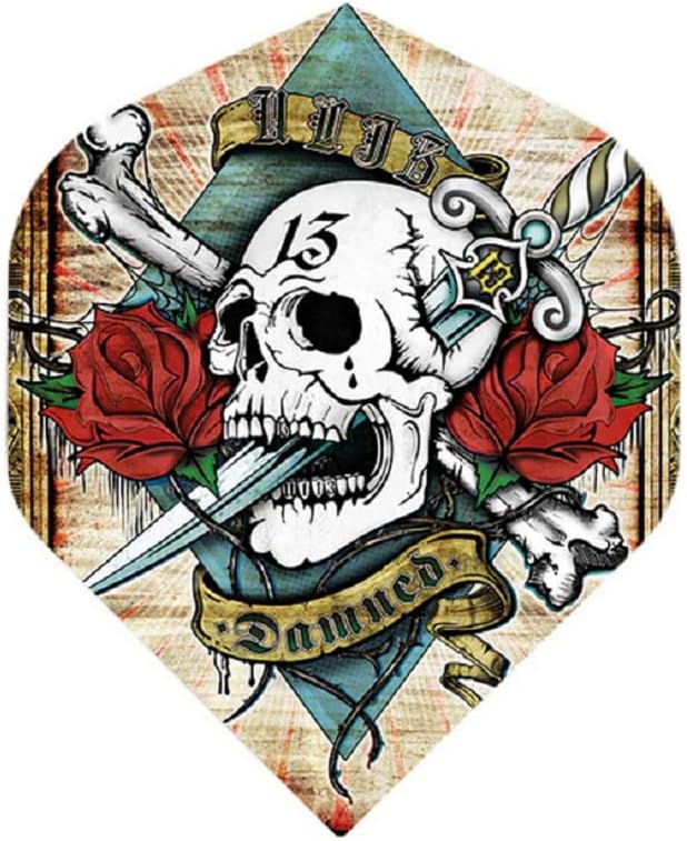 US Darts 3 juegos (9 vuelos) Alchemy Damned Standard Dart Flights - 100 micras