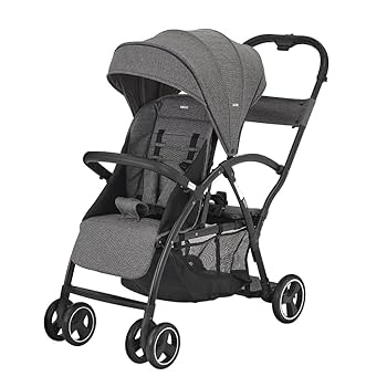 Amazon | カトージ ベビーカー 2-Seater next ブラックチェック