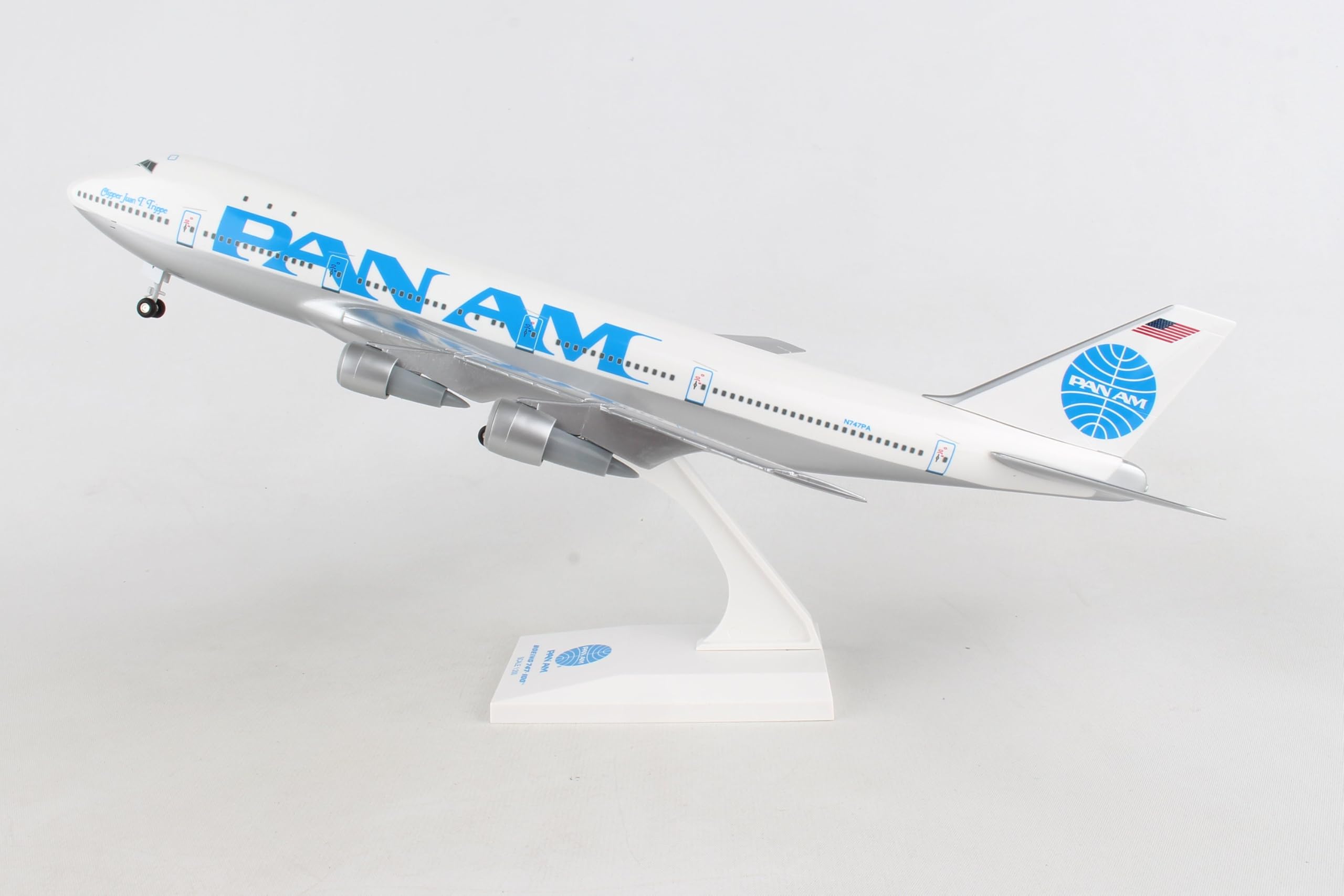 PAN AM 747-100 スケール1:200 パンアメリカン航空飛行機模型 InFlight200 747-100 パンアメリカン航空 ポリッシュ仕上げ N748PA 1
