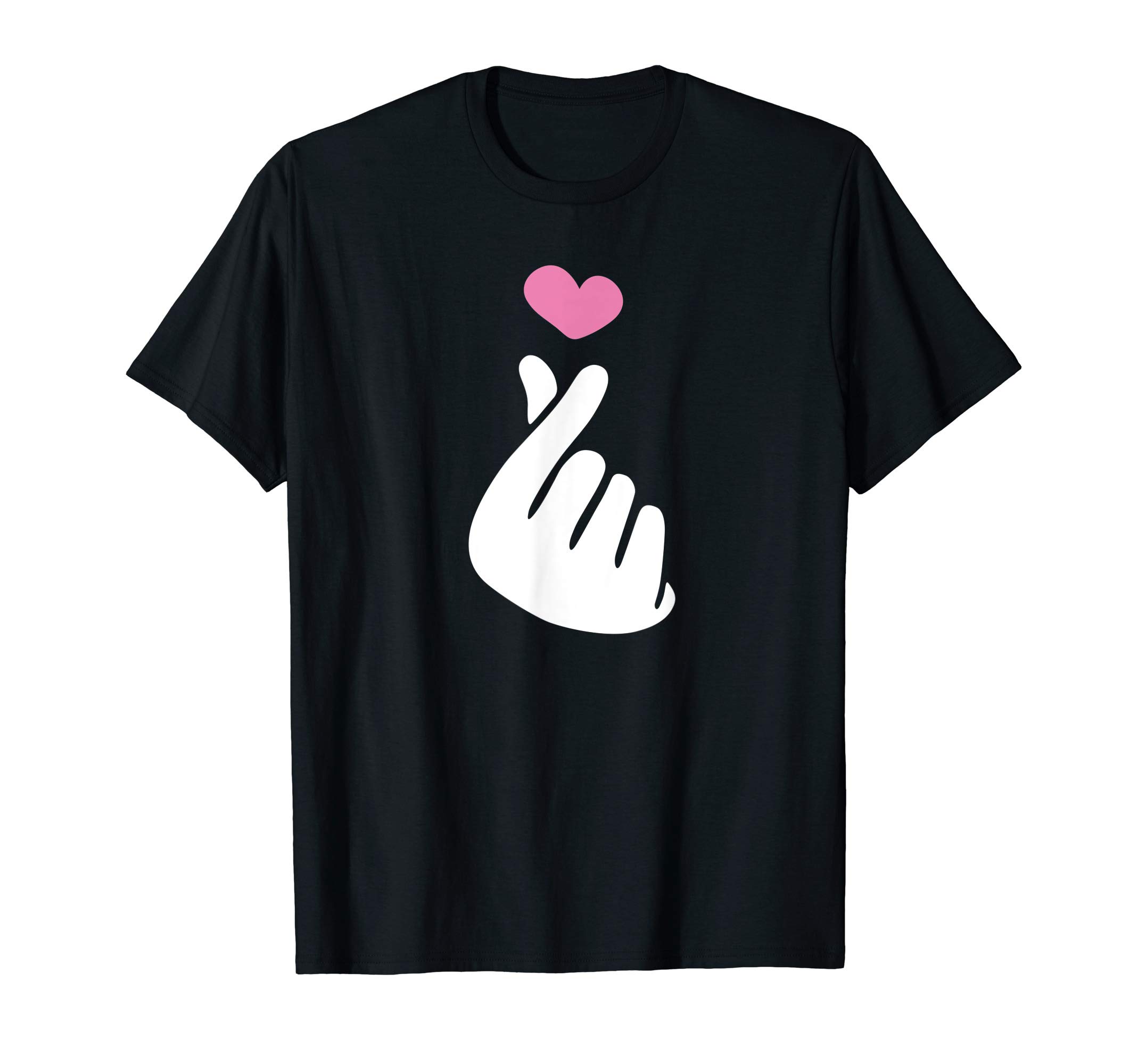 Kpop Shirt Korean Pop Music Heart Design K-Pop Finger T-Shirt