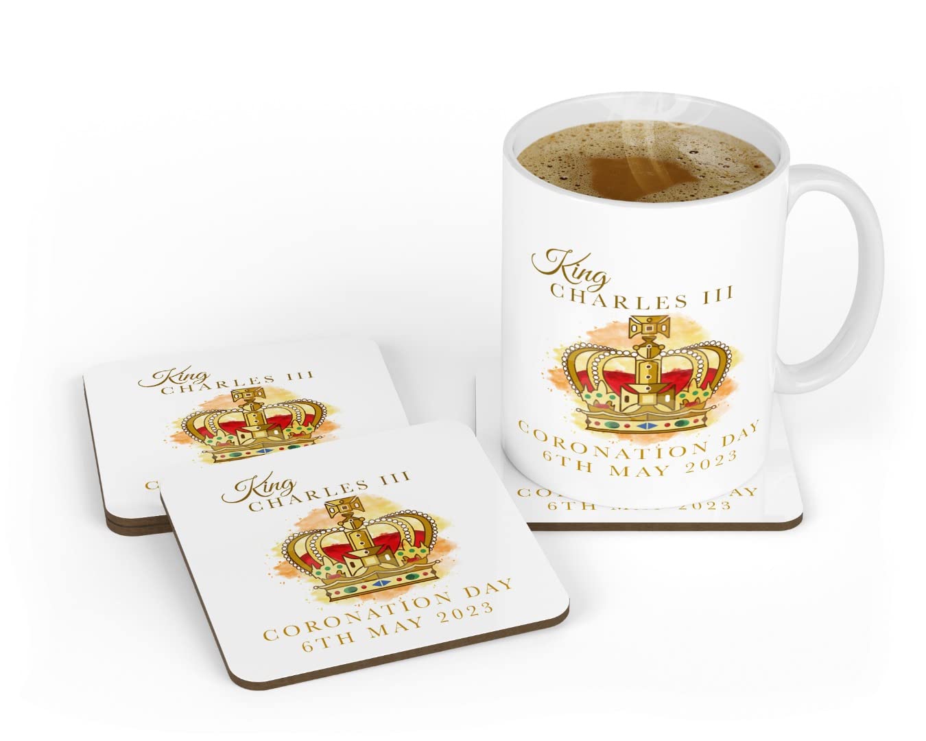 Handmade by Stukk King COASTER003 Coffe Cup, Tea, Mug Coaster, Ceramic