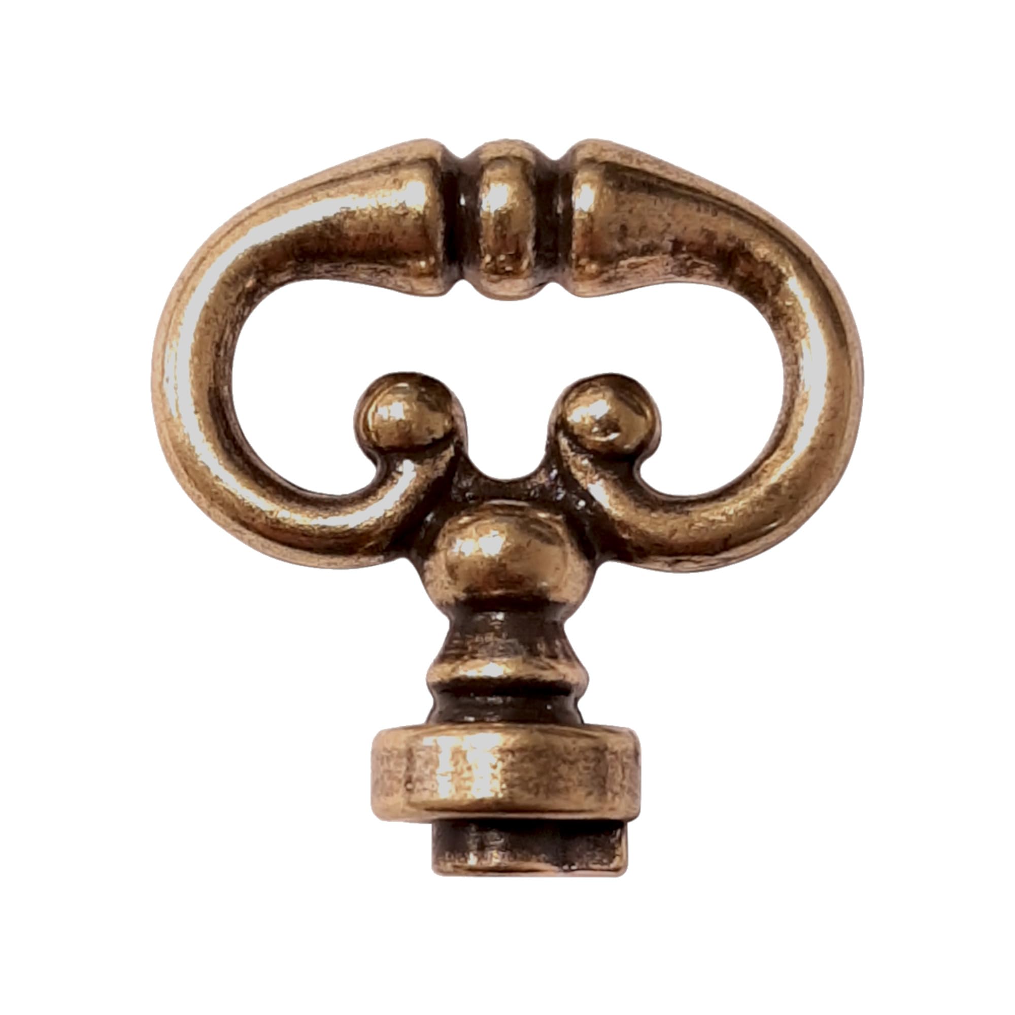 Cyclingcolors Dark Brass Key Head Fake Lock Antique Furniture Cabinet Drawers, Finish