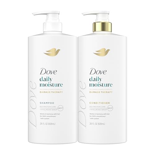 Dove Damage Therapy Shampoo Daily Moisture 28 Fl oz & Dove Conditioner Daily Moisture 28 Fl oz