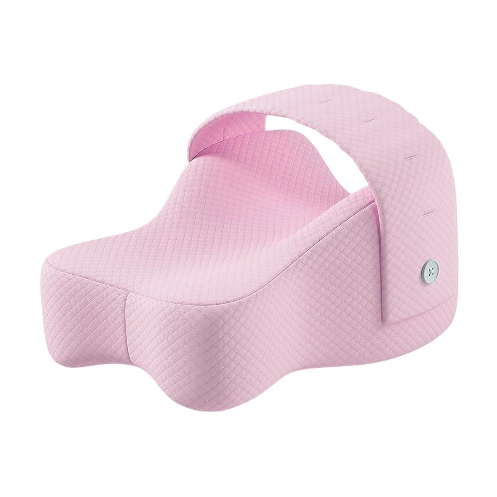 Almohada de Apoyo para Las Rodillas, Almohada para Las Piernas, Funda Cómoda, Extraíble Y Lavable, Cojín Suave Entre Las Piernas, Cojín para La Espald, Rosa, Individual