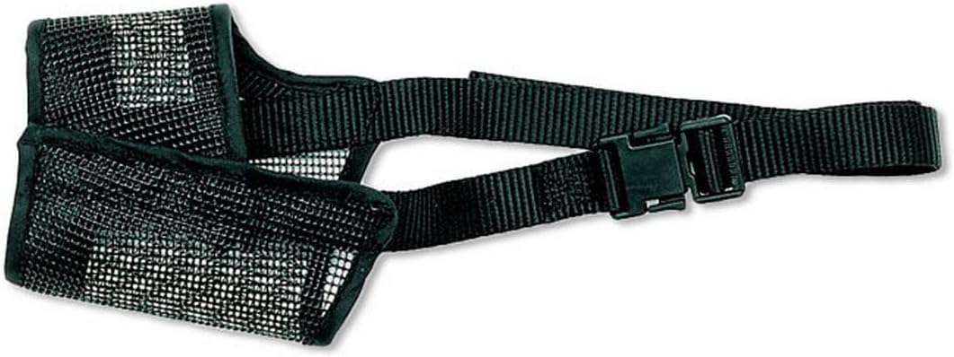 DreamAuro Strap Net Wire Muzzle for Pet Safety Collar for Anti Biting Dog (Black) (Extra Small - XS)