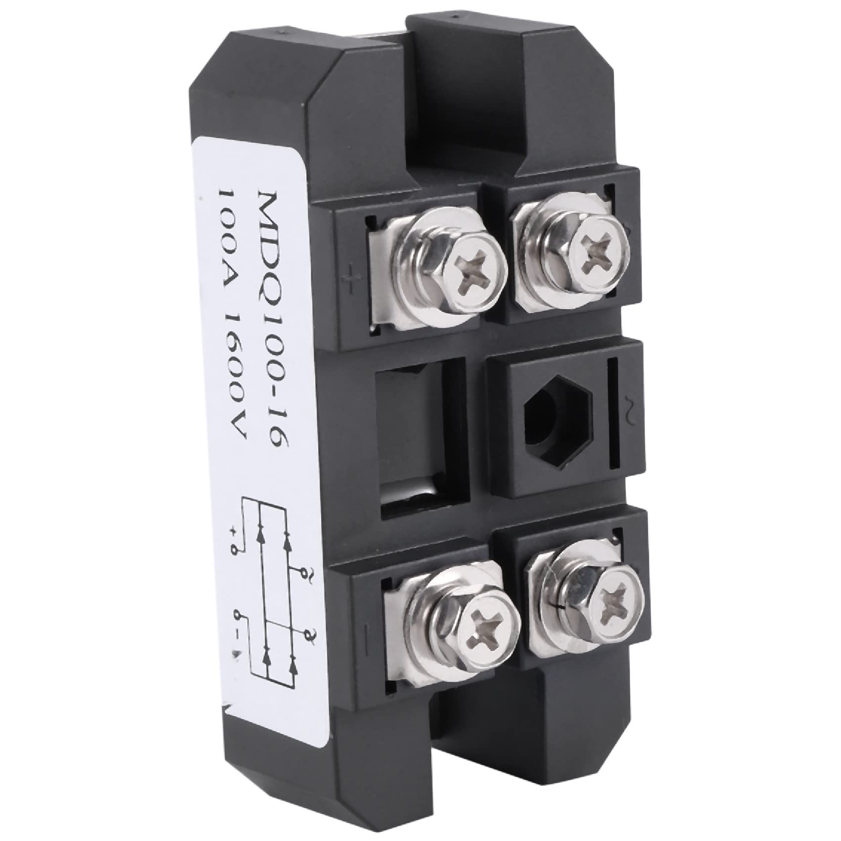 Seprendi MDQ 100A-1600V Black Single-Phase Diode Bridge Rectifier 100A Amp High Power 1600V
