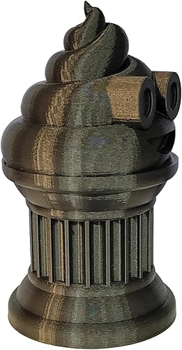 Miniatura 6 de Trofeo de emoji Poop  Premio o regalo perfecto  Hecho a mano con fabricación aditiva  6 pulgadas de alto  Con un emoji sólido de caca asegurado en