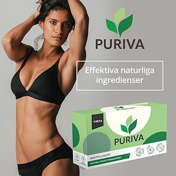 Puriva – Avancerat kosttillskott för viktkontroll | 60 veganska kapslar | Med CLA, grönt te, kolin, zink, gurkmeja & mer | 60-dagars förpackning : Amazon.se: Hälsa, vård & hushåll