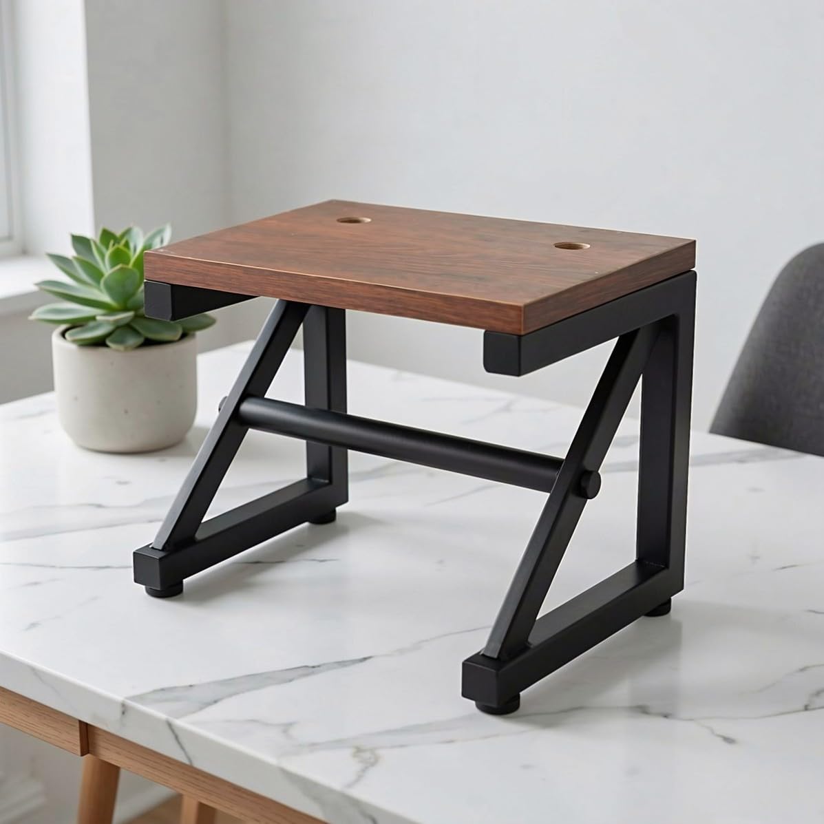 Amosfun Support D’imprimante de Bureau à Deux Niveaux en Acier au Carbone