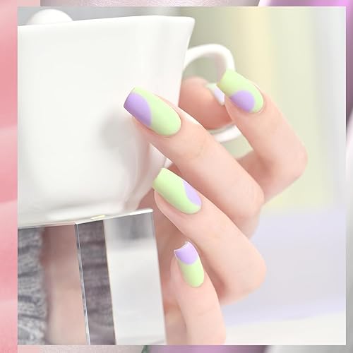 Miniatura 3 de GAOY Juego de esmaltes de uñas de gel pastel, 8 colores rosa, verde y azul, kit de esmalte de gel para salón y arte de uñas, bricolaje en casa