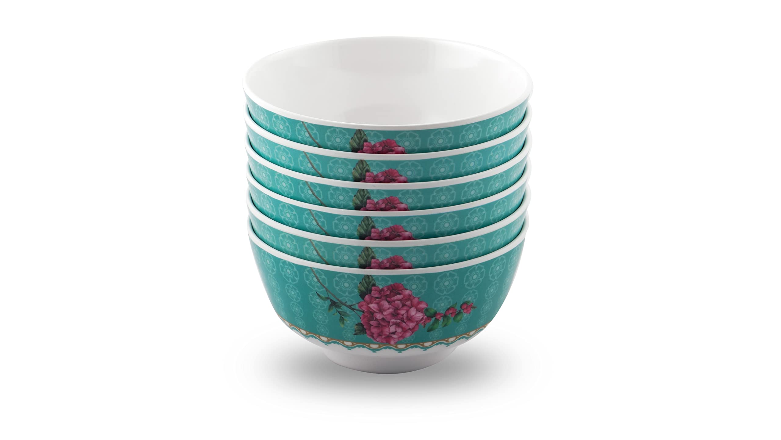 Superware | Pure Melamine | Bowl Set – Olender 4” (6 nos.) | Stain Free, Glazed Finish