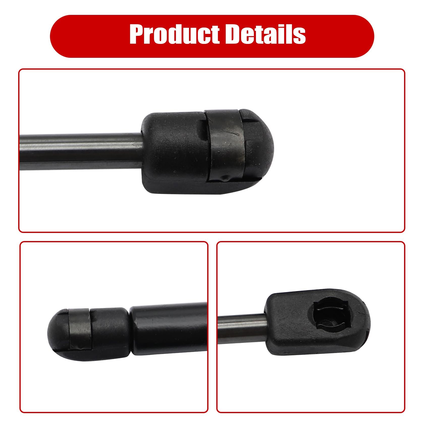 2011 Hyundai Sonata Front Bumper Pair Of Front Hood Lift Supports For 2015-2017 Hyundai Sonata - Left & Right Side Set (Replaces 81161C1001 & 81171C1001) Hood Shocks For My Car - Foto 3