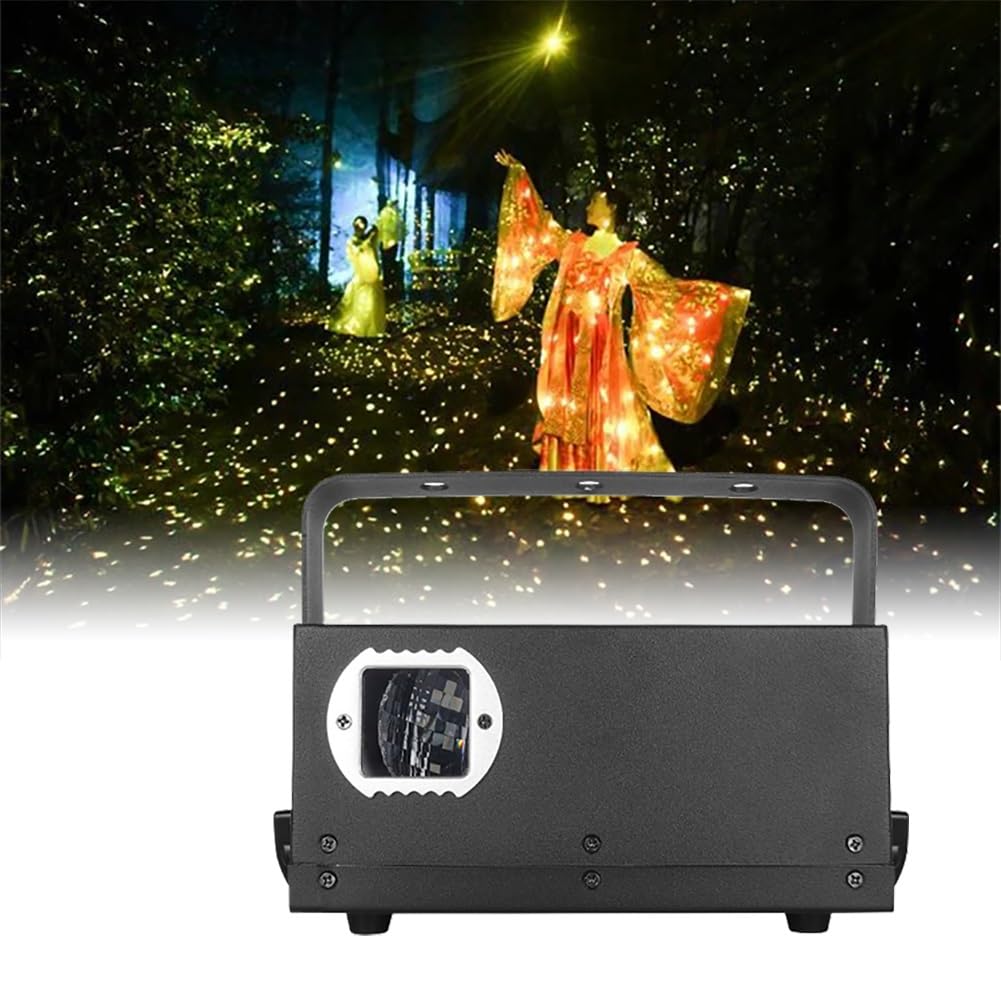 Sucrfxj One Color Garden Lights, Dynamic Breathing Firefly Projector Lamp, Christmas Garden Light Projector With Control Panel, Waterproof Firefly Lighting Projector,Adjustable Speed Star Lights Projector (Size : Yell