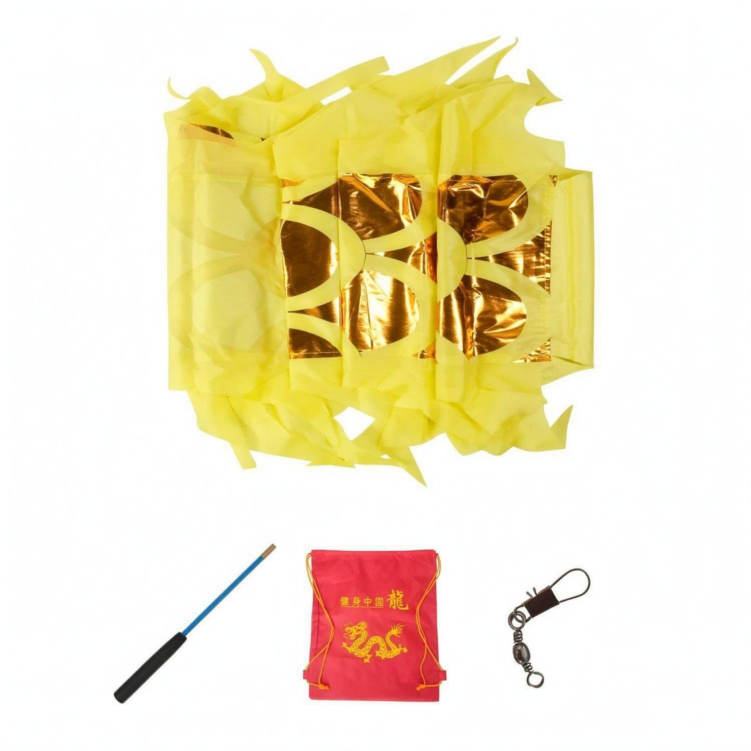 SNAPPSY Cloth Body Handheld Dragon Prop Scale Pattern Dragon Dance