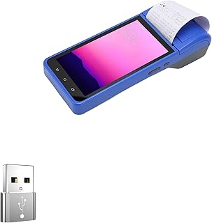 BoxWave Adapter Compatible with FOSA POS Receipt Printer (5.5 in) - USB-A to C PortChanger (5-Pack), USB Type-C OTG USB-A Convert Charging Data - Metallic Silver