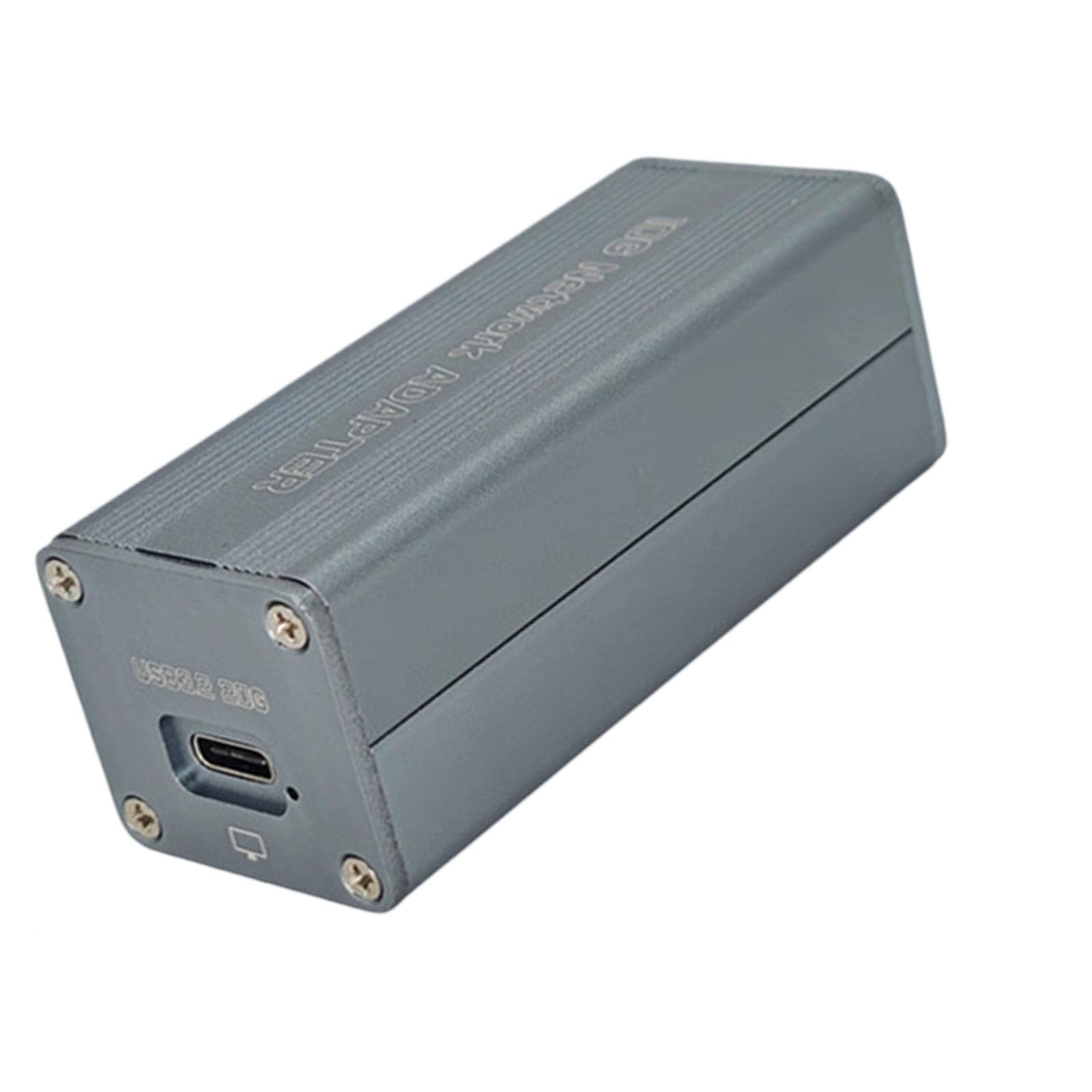 Adattatore LAN esterno con connessione USB C, dongle Ethernet in metallo per computer desktop e laptop, dimensioni compatte da viaggio per trasporto all ' uso Dongle Lan Ethernet per computer