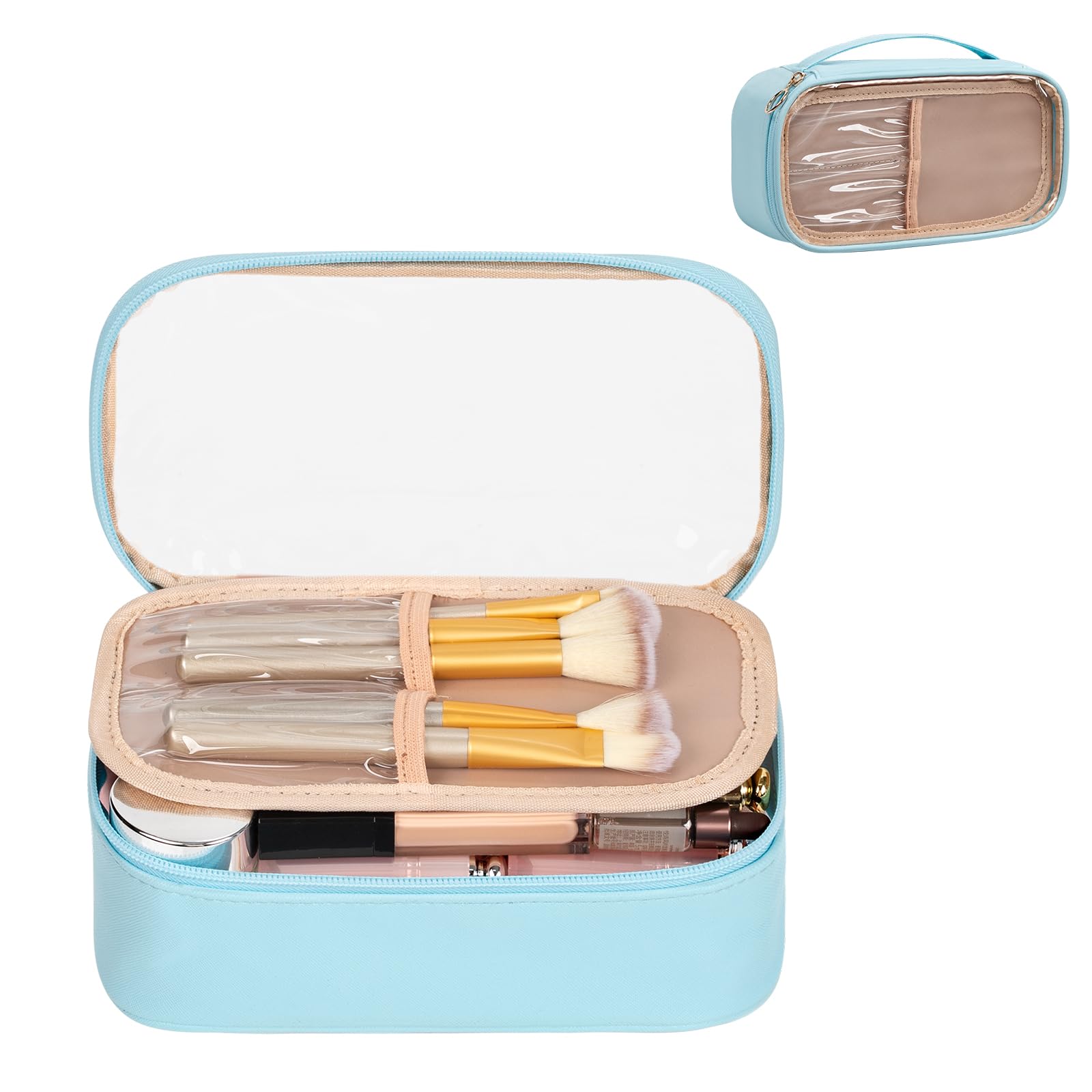 OCHEALcosmetic bag,Portable Cute Travel Makeup Bag for Women and girls Makeup Brush Organizer cosmetics Pouch Bags