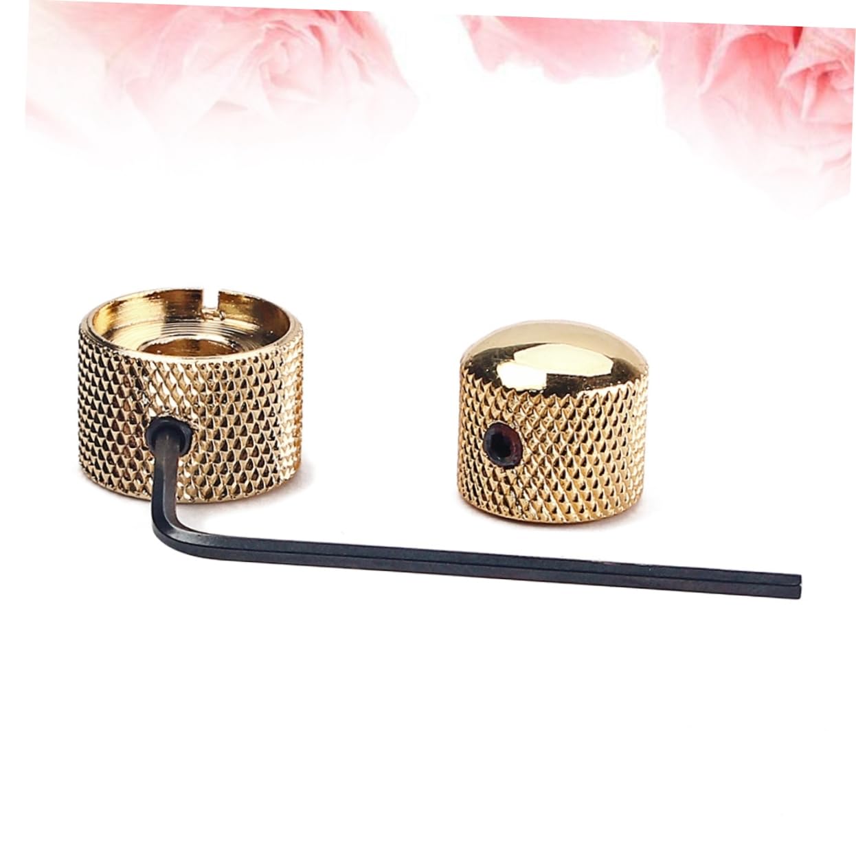 Abaodam Electric Guitar Bass Knobs Knurled Volume Tone Control Knobs Replacement for Damaged Worn or Outdated 6mm Pots