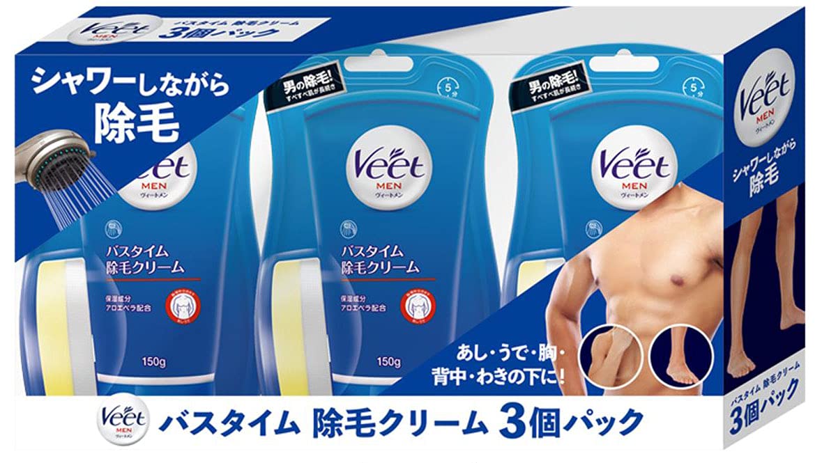 Veet MEN バスタイム除毛クリーム　おまけ付 Amazon.co.jp: ヴィート メン Veet Men バスタイム 除毛クリーム