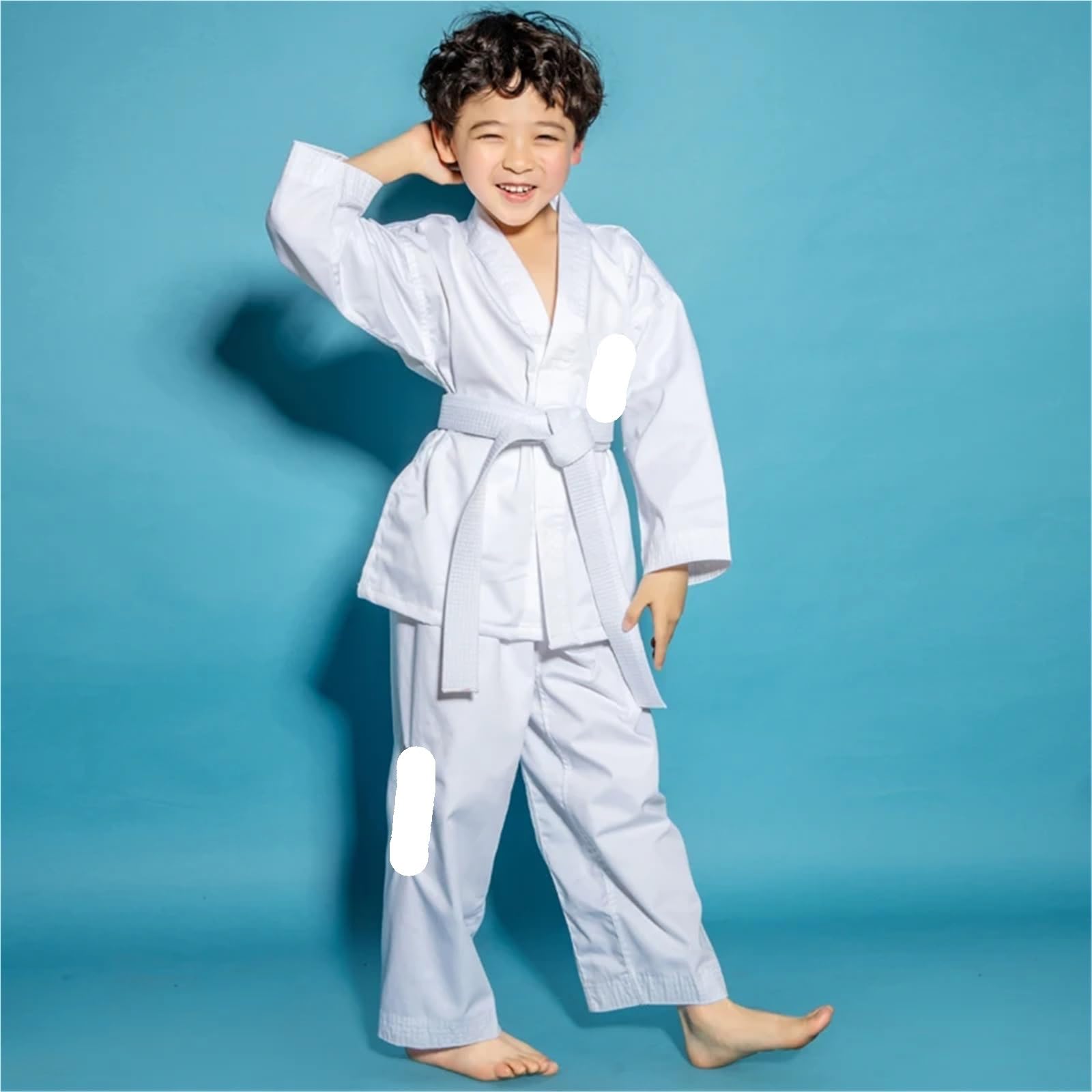 Judogi Professione Judo Tute Taekwondo Uniforme Bianca Taekwondo Dobok Abito da Ricamo Squisito for Adulto für Training und Wettkämpfe
