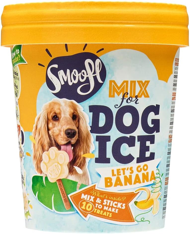 Smoofl Premium Dog Snacks: Ice Cream for dogs as a snack to cool down in summer and as a healthy dog treat with refreshing effect