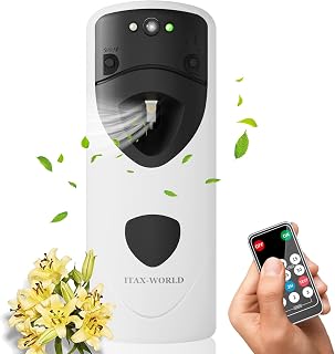 Automatic Air Freshener Spray Dispenser With Remote Programmable Fragrance Dispenser Fit for Spray Refills | Wall Mount Aerosol Dispenser Spray Holder for Home Bathroom Commercial Place