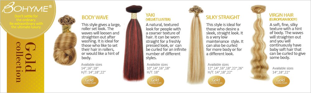 Bohyme Gold Collection Body Wave 14" 1B