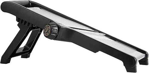 Miniatura 17 de Restaurantware Cortadora de mandolina de 16.1 x 5.3 x 6.4 pulgadas, ajustable con guantes resistentes a cortes, cepillo de limpieza, protector de