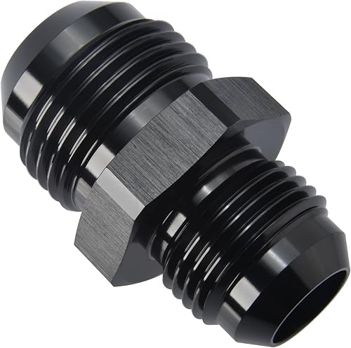 Miniatura 108 de Adaptador de unión reductor de llamarada macho 4AN macho a 3AN de aluminio negro