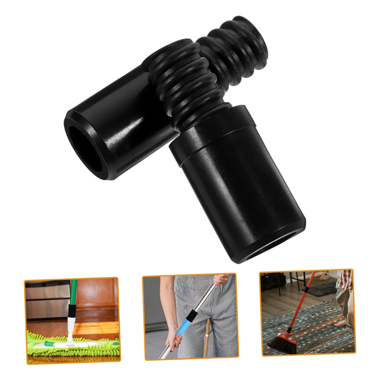 2 Pcs Handle Extension Adapter Mop Replacement Pole Threaded Tip For
