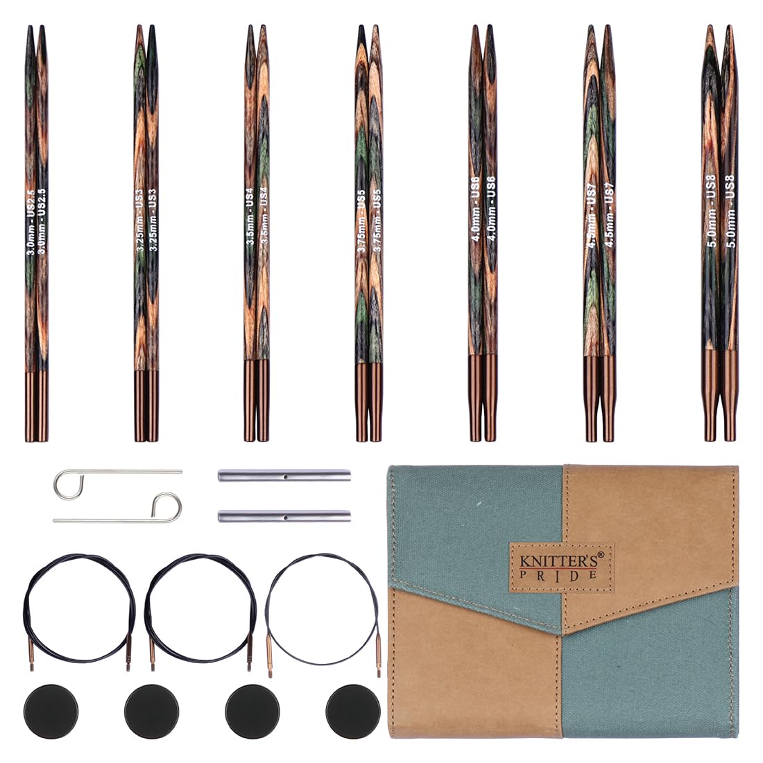 Amazon.com: Knitter's Pride Terra Midi Interchangeable Needle Set