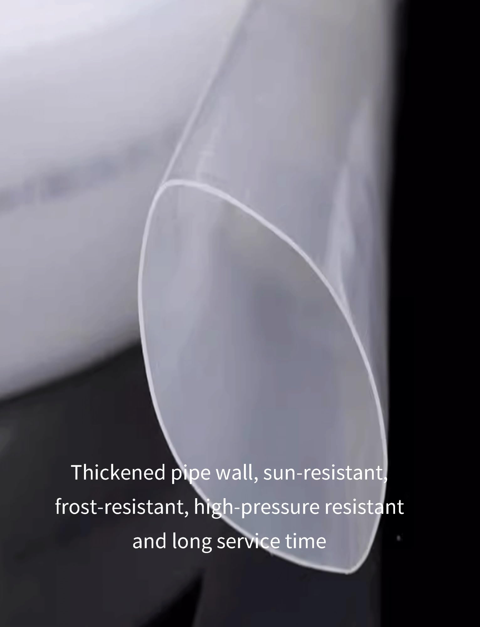 Tubo de Manguera Plana para Descarga de Agua Manguera Layflat for Drenaje de Transferencia de Agua de retrolavado de Piscinas de 100m de diámetro Interior de 1 Pulgada a 3 Pulgadas(1.5in)