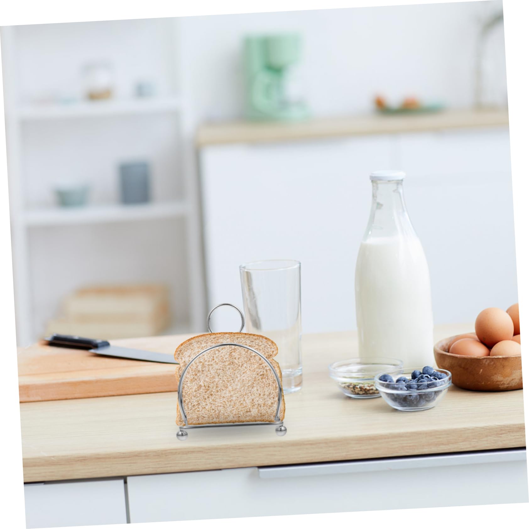 ULTECHNOVO 4pezzi Toast Rack Inossidabile Per Pane Per Toast e Raffreddamento Per Accessorio Versatile Per La Presentazione Pane e Snack