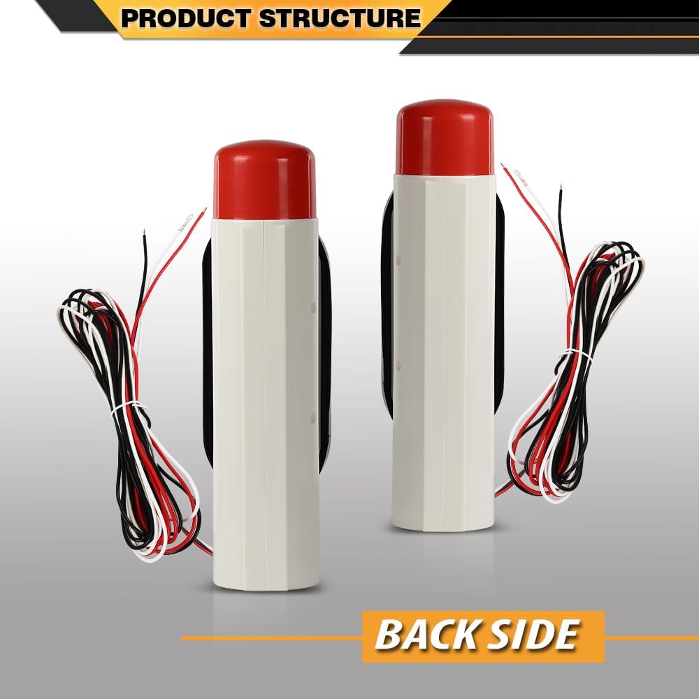 Boat Trailer Guide-on Post Pipe Guide Lights LED Submersible DOT EZ Instal Fit for Standard 2" PVC (2-3/8" OD) Guide-on Post of Boat Trailer, Ski Boat or Fishing Boat 1 Set