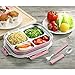 Slim Stainless Steel Square Lunch Box Set - Insulated Leak Proof Lunch Box for Adults and Kids, Non-toxic Tasteless safety, With Insulated Bag And Cutlery - Dishwasher Microwave Safe (Pink)
