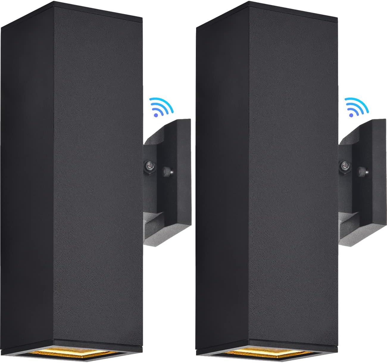 Outdoor Wall Lights With Dusk To Dawn Sensor - 13" Exterior Sconce With LED Bulbs