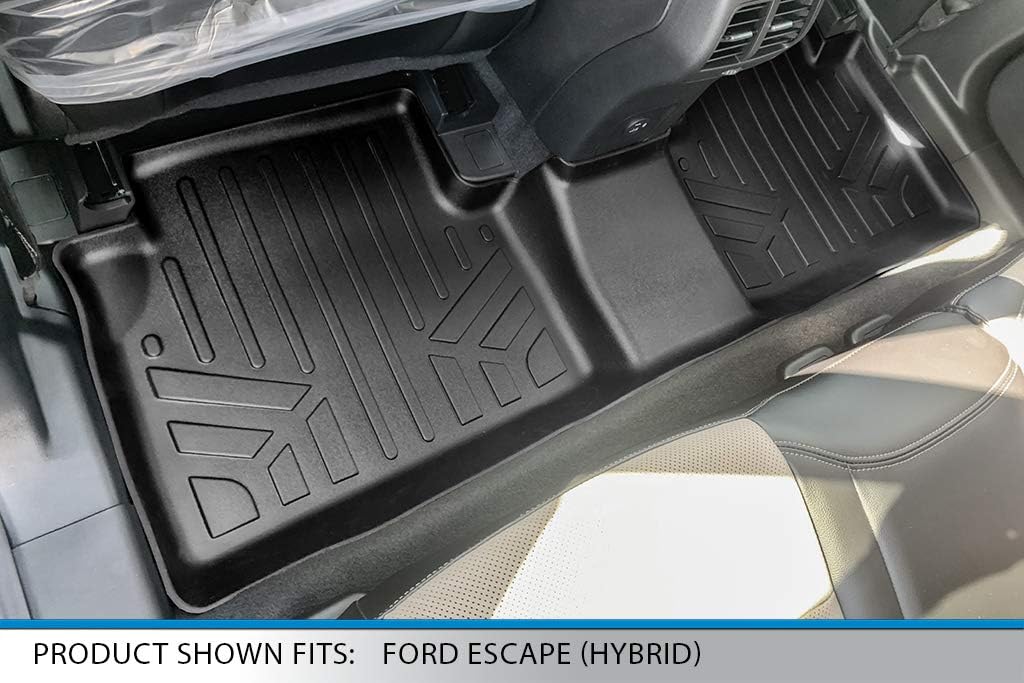 SMARTLINER Custom Floor Mats and Cargo Liner Behind 2nd Row Compatible with 2020-2025 Ford Escape
