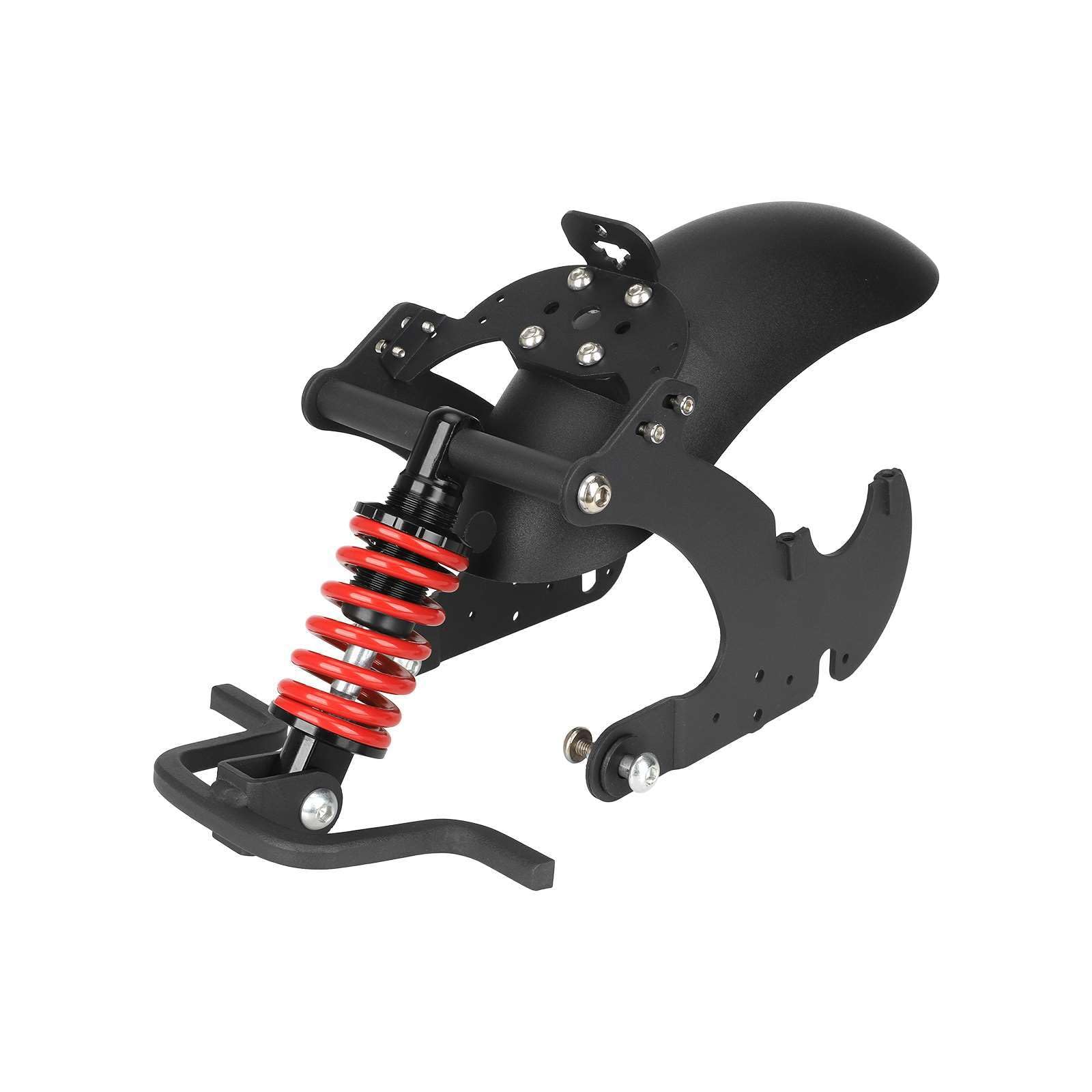Amortisseur à ressort arrière avec garde - boue Accessoires Applicable à Niu kqi2 kqi3 trottinette électrique modification (Rouge)