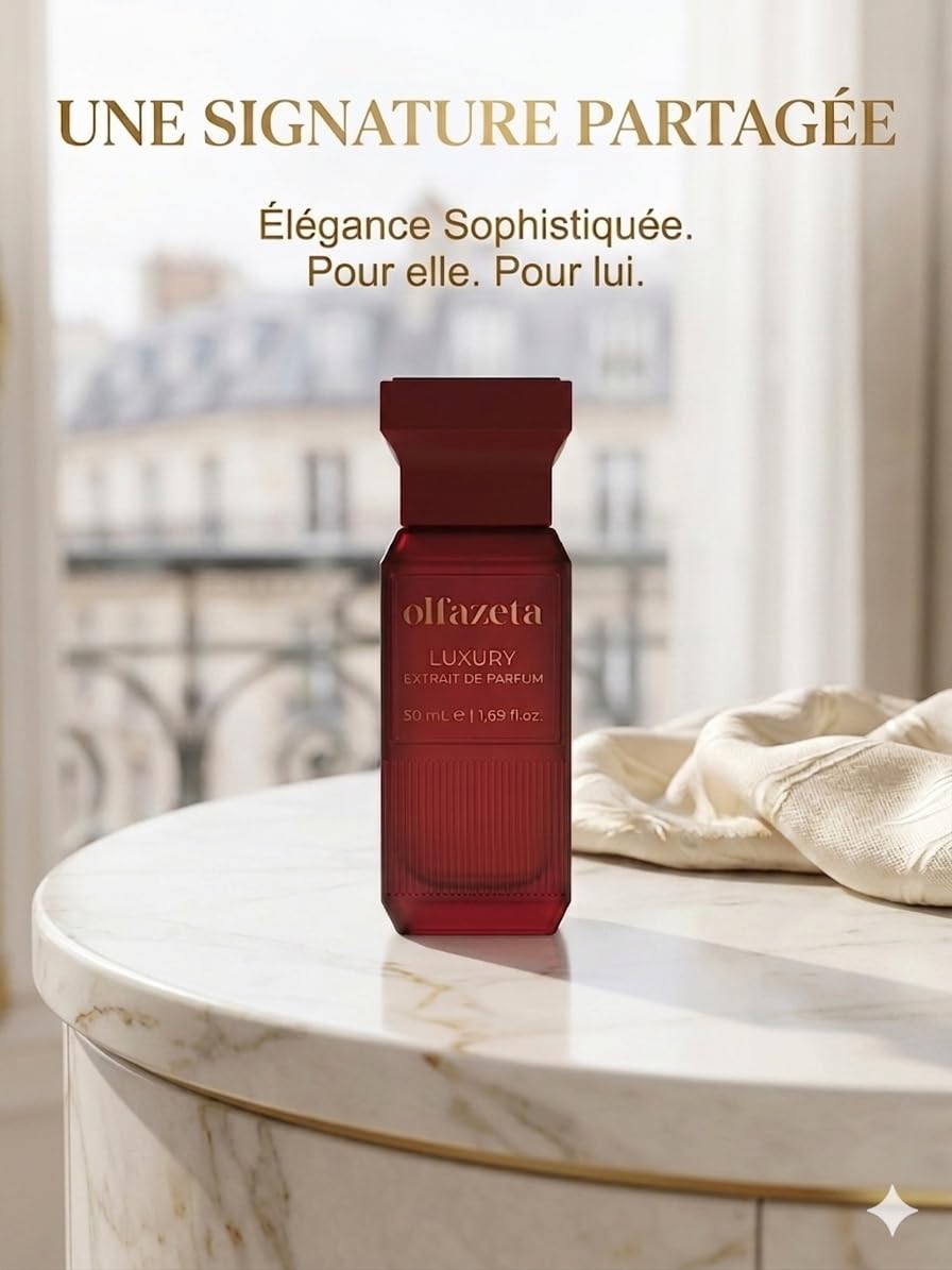 Olfazeta 146U Scarlet Flame - luksusowy ekstrakt perfum dla mężczyzn i kobiet, wysokie stężenie, 30% - biały i sproszkowany kwiatowy sylaż o długiej trwałości, esencje tłuszczu, 50 ml