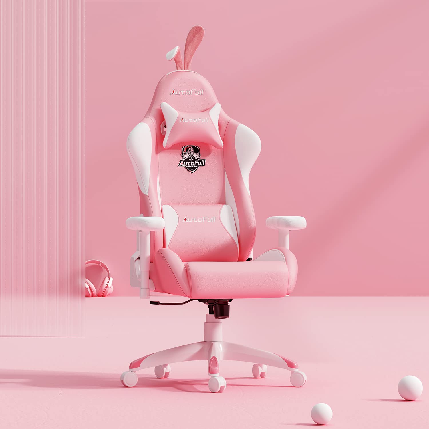 Buy AutoFull Gaming Chair Pink Bunny Ergonomic Gamer Chair with Lumbar