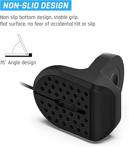 Miniatura 5 de FANPL Nuevo soporte de cargador para Google Pixel Watch, soporte de carga de silicona antideslizante para accesorios Pixel Watch (negro)
